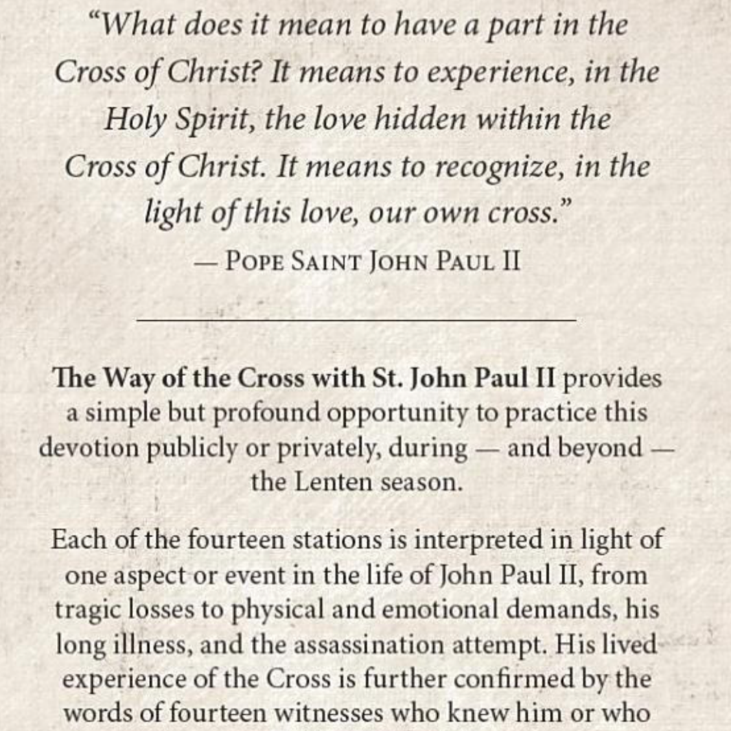 The Way of the Cross with St. John Paul II Catholic Literature Crossroads Collective