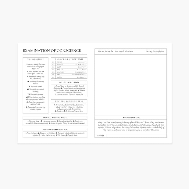 Examination of Conscience Notepad