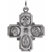 Sterling Silver 25x24 mm Four-Way Cross Medal No Type Crossroads Collective