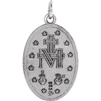 Sterling Silver 19x14 mm Oval Miraculous Medal Crossroads Collective