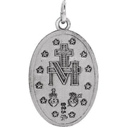 Sterling Silver 19x14 mm Oval Miraculous Medal Crossroads Collective