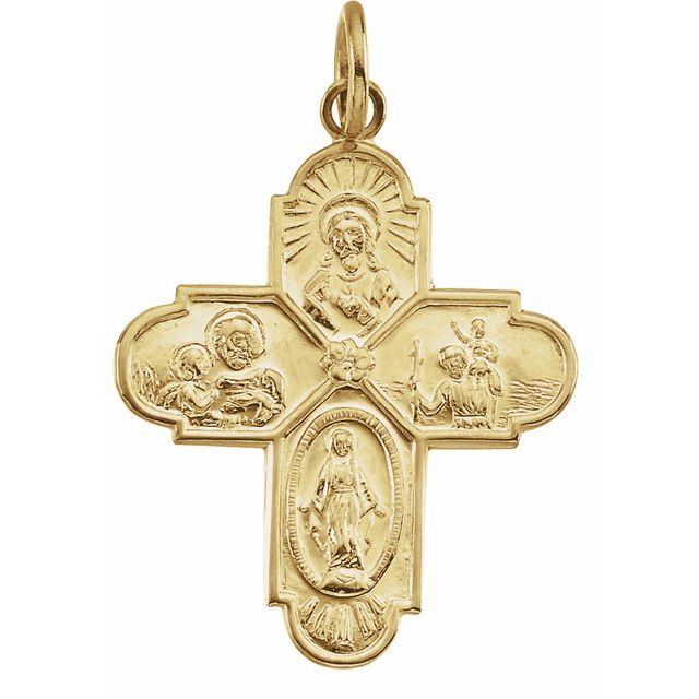 24.5X21.5 MM Four-Way Cross Medal Jewelry Crossroads Collective