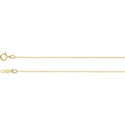 14K Yellow .75mm Rope 14" Chain Jewelry Crossroads Collective