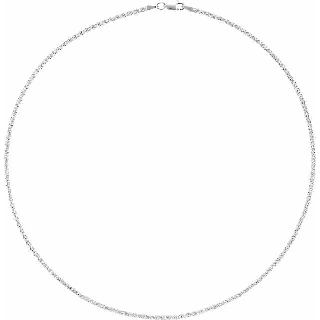 Sterling Silver 2.25 mm Wheat 24" Chain Crossroads Collective