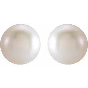 14K Yellow 3 mm Cultured Freshwater Pearl Earrings Crossroads Collective