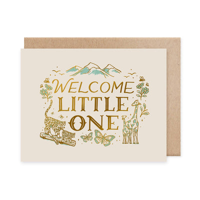 Welcome Little One Card - Blue