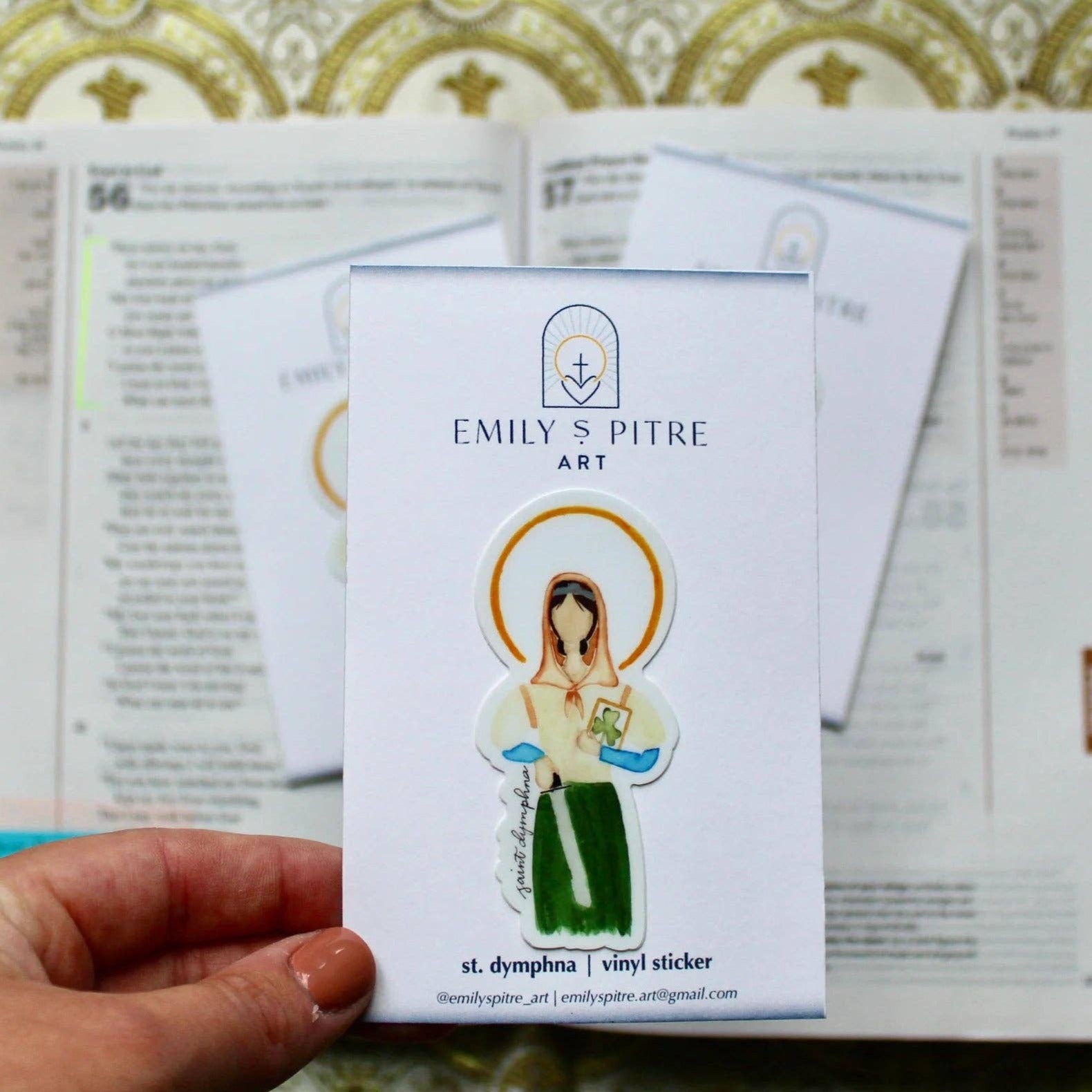 St. Dymphna Sticker