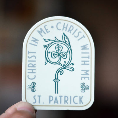 St. Patrick Staff Sticker