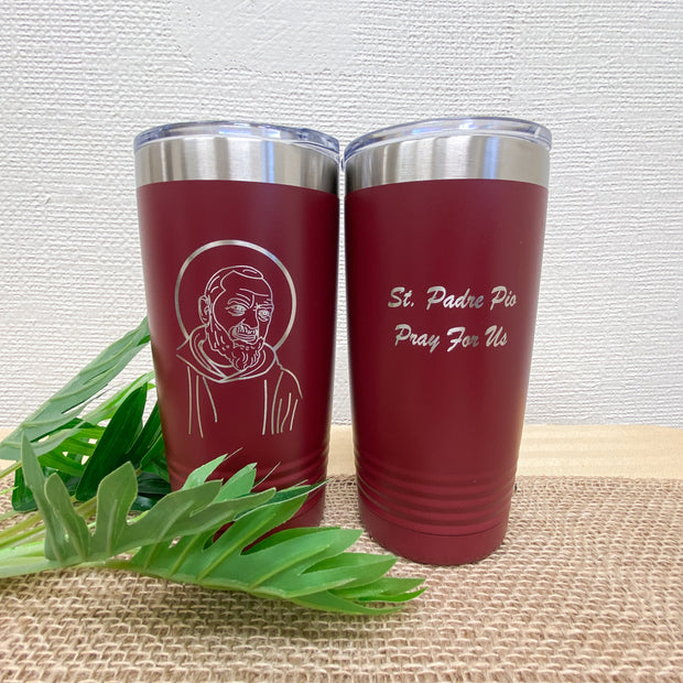 St. Padre Pio Tumbler Accessories & Gifts Crossroads Collective