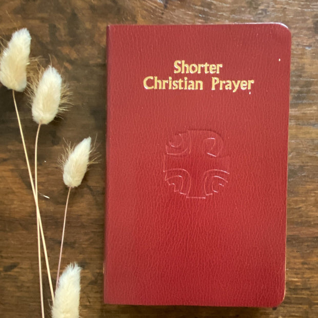 Shorter Christian Prayer, Maroon Softcover Catholic Literature Crossroads Collective