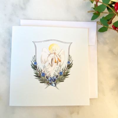Angel Christmas Card Square Cards Crossroads Collective