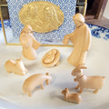 Faux Wood Nativity