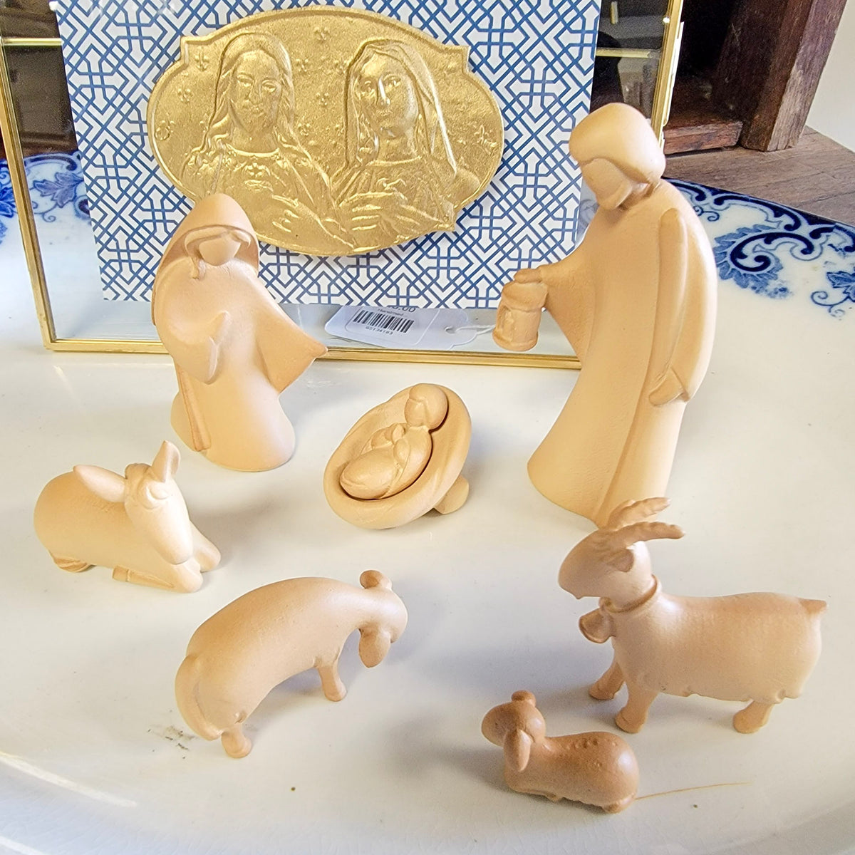 Faux Wood Nativity