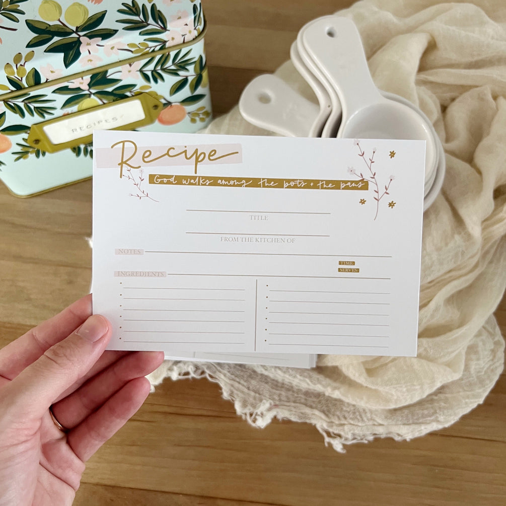 Among the Pots and the Pans | Recipe Cards