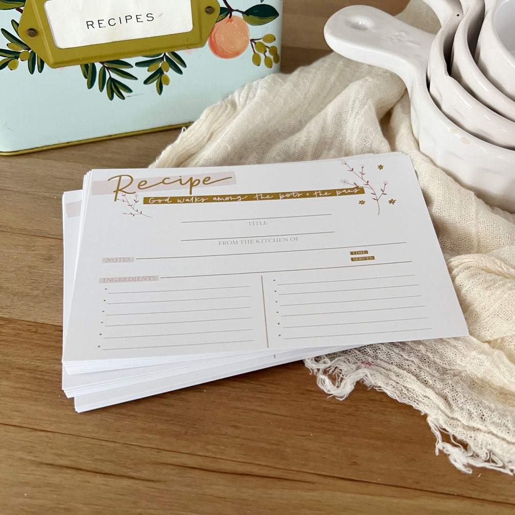 Among the Pots and the Pans | Recipe Cards