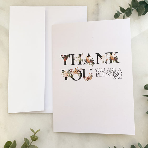 Thank You, You Are a Blessing Greeting Card Cards Crossroads Collective
