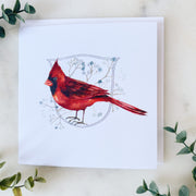 Cardinal Sympathy Card Square Cards Crossroads Collective