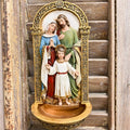7.75" Holy Family Water Font Renaissance Collection Crossroads Collective