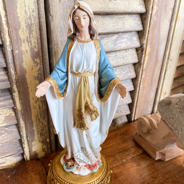 10.25" Our Lady of Grace Figure: Heavenly Protectors Sculptures & Statues Crossroads Collective