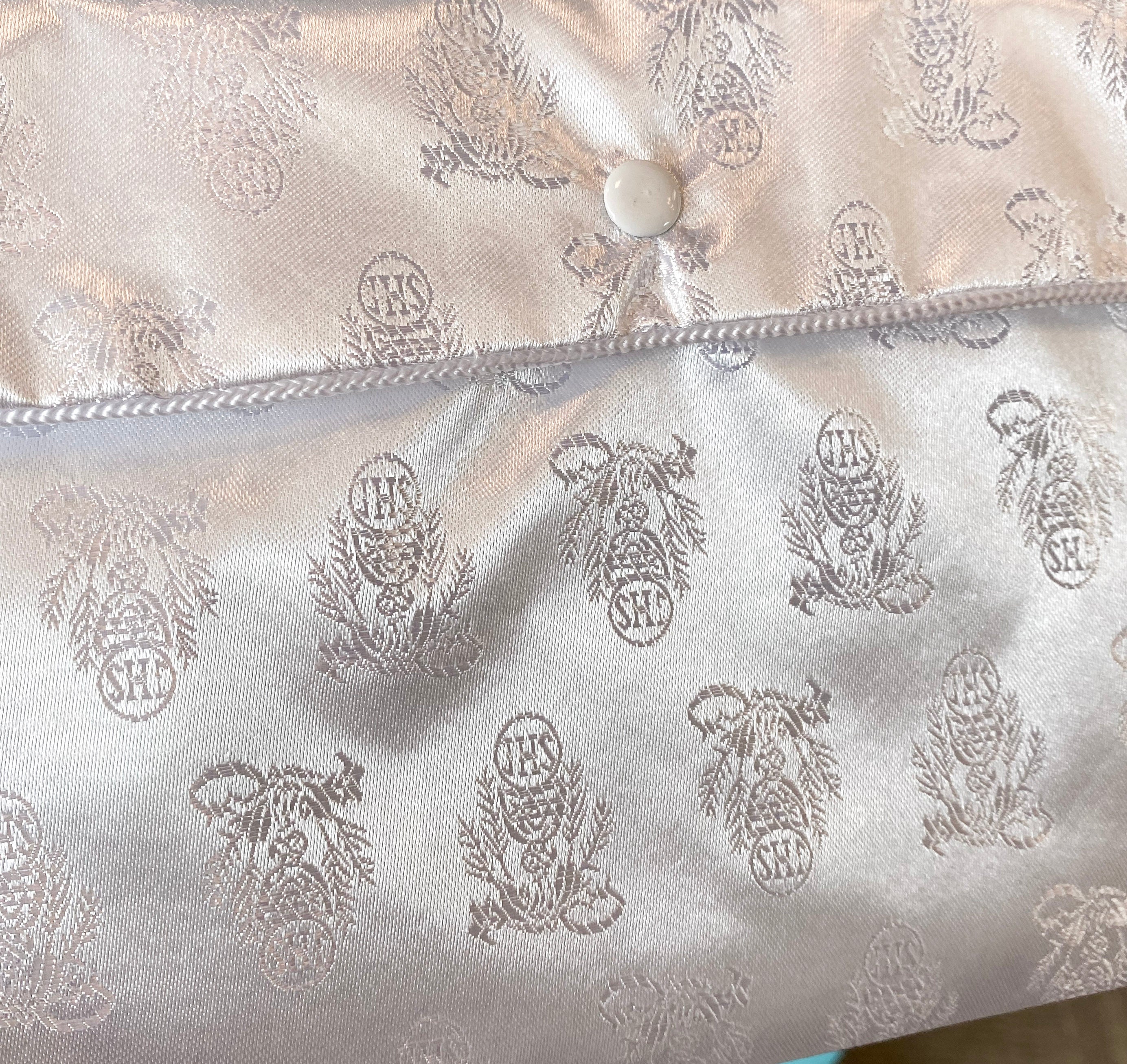 White Satin Purse Crossroads Collective