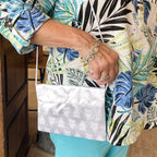 White Satin Purse Crossroads Collective