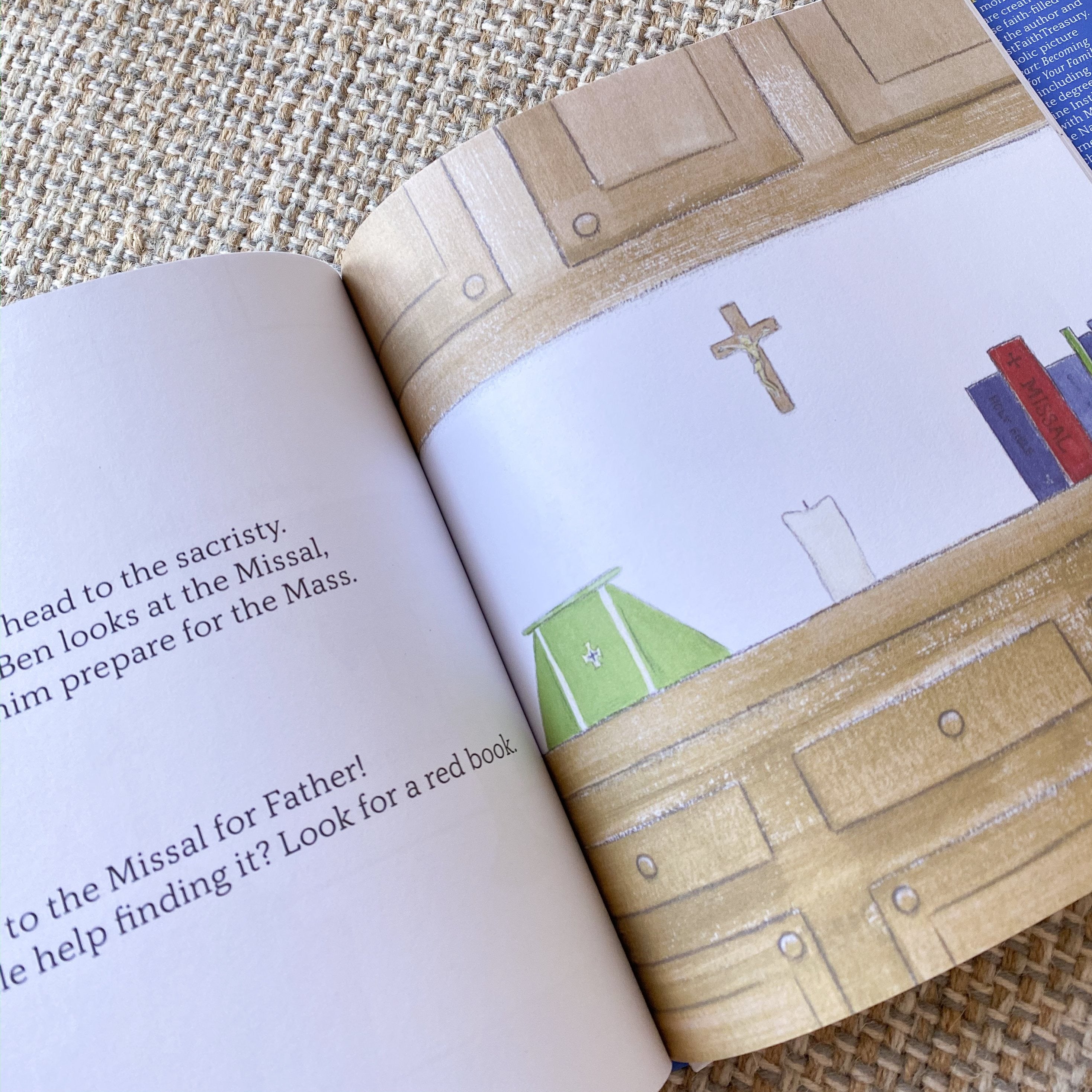 Father Ben Gets Ready for Mass Children's books Crossroads Collective