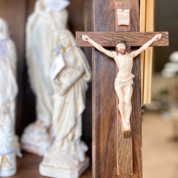 Hand-painted Crucifix 10in. Home & Decor Crossroads Collective