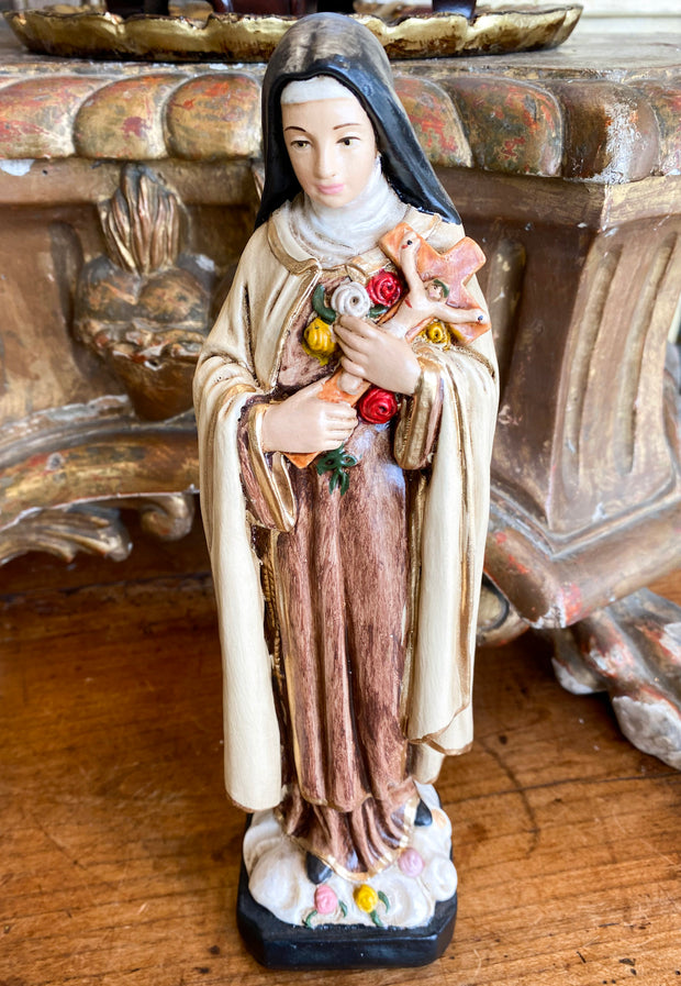 St. Therese 10.5" Statue Sculptures & Statues Crossroads Collective