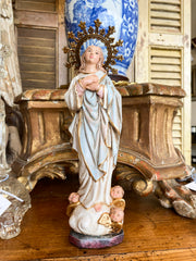 Immaculate Conception Statue, 11.25" Sculptures & Statues Crossroads Collective