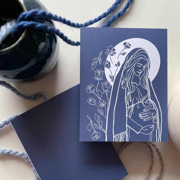 Mama Mary Florals Notecard