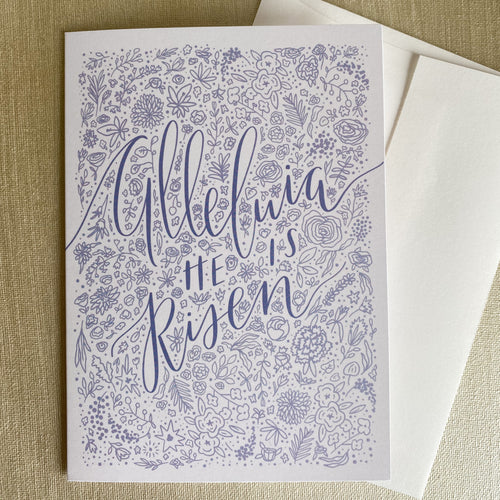 Alleluia He Is Risen Easter Greeting Card Cards Crossroads Collective