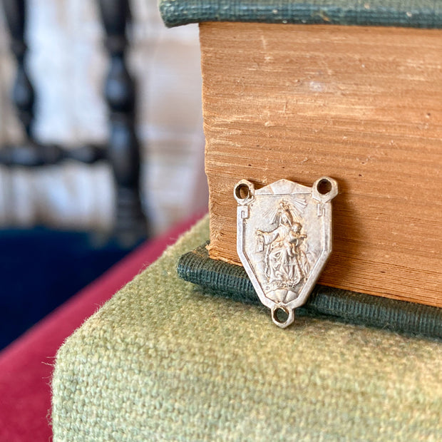 Antique Medal | Scapular Rosary Center Piece