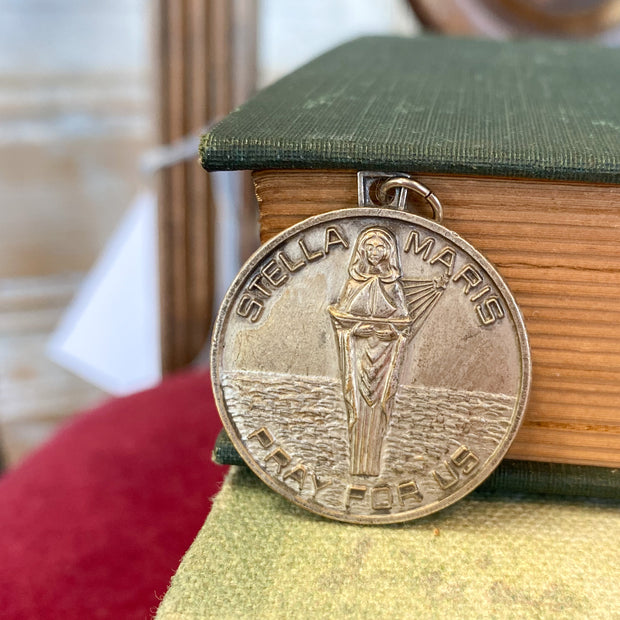 Antique Medal | Stella Maris, Pray For Us