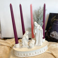 7.7" Holy Family White Advent Holder