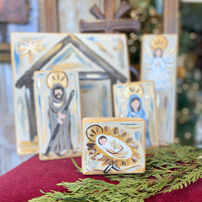 5 Piece Hand-Painted Nativity
