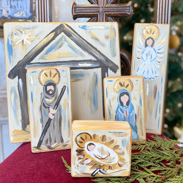 5 Piece Hand-Painted Nativity