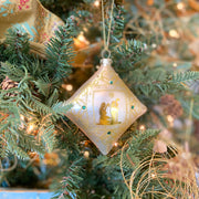 Glass Nativity Ornament