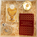 Ivory Sacrament Keepsake Box with Ribbon