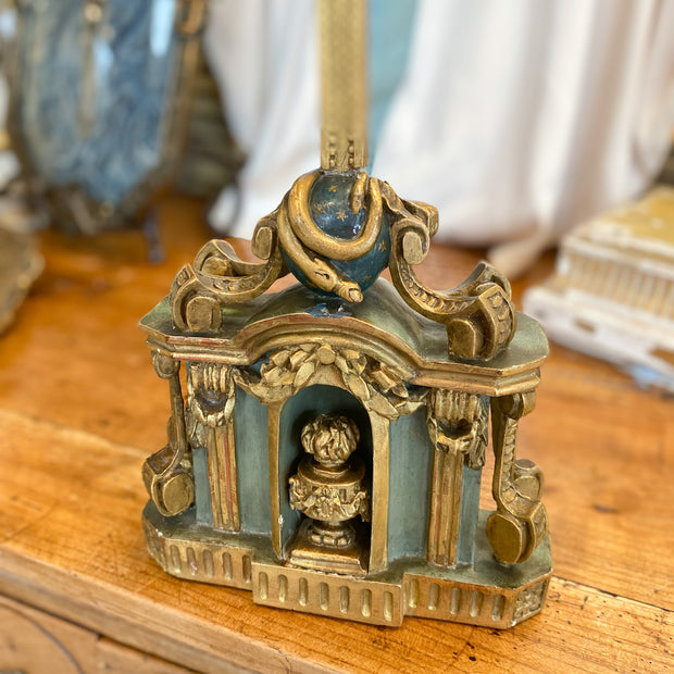 Antique Turquoise and Gold Crucifix