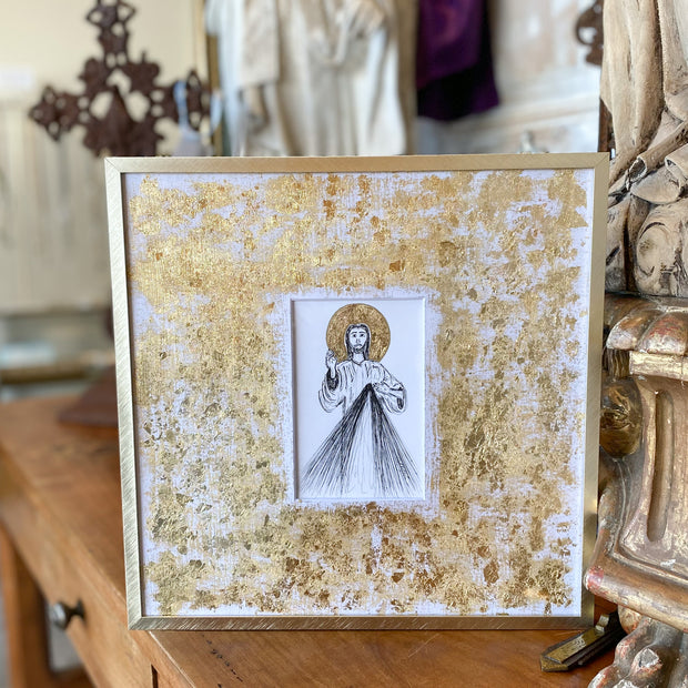 Framed Divine Mercy Image Print