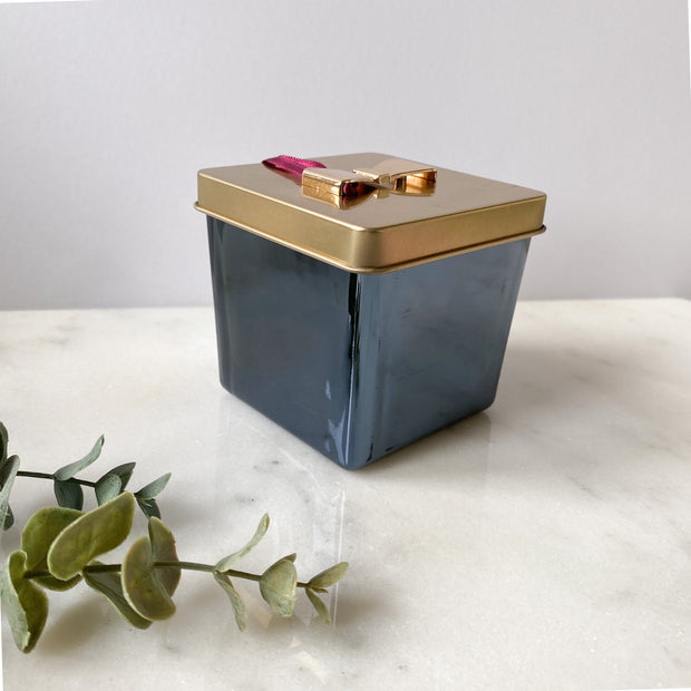 Frasier Fir Novelty Green Glass Gift Box Poured Candle, 7.5 Oz Home & Decor Crossroads Collective