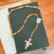 St. Francis Olive Wood Rosary