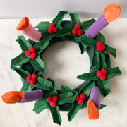 Fabric Advent Wreath with Hook and Loop Candles