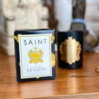 Sacred Heart Ex-Voto Candle Orange Noir