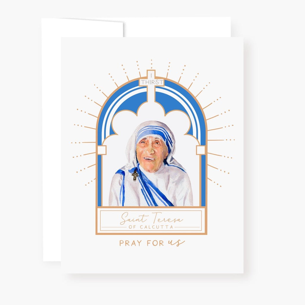 St. Teresa of Calcutta Novena Card White Cards Crossroads Collective
