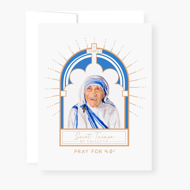St. Teresa of Calcutta Novena Card White Cards Crossroads Collective
