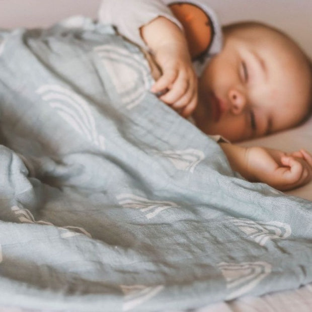 All Things New Swaddle Blanket - Baby Blue Children & Babies Crossroads Collective