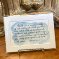 Walk in a Manner Quote Print