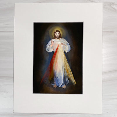 Divine Mercy Watercolor Print Home & Decor Crossroads Collective