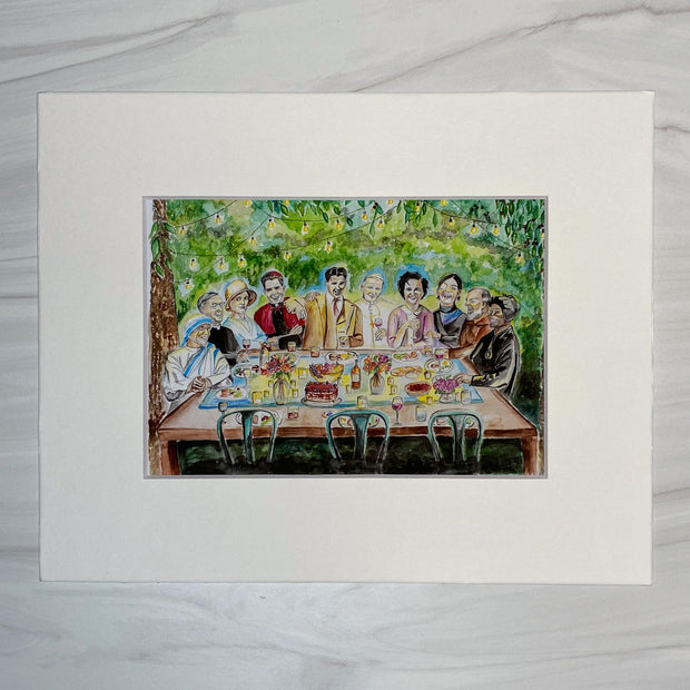 Table of Saints Watercolor Print Home & Decor Crossroads Collective